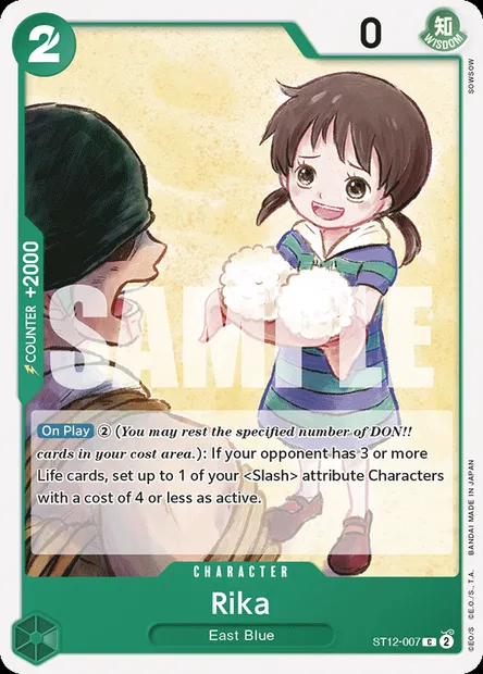 Rika, carte One Piece ST12-007 — extension Zoro and Sanji