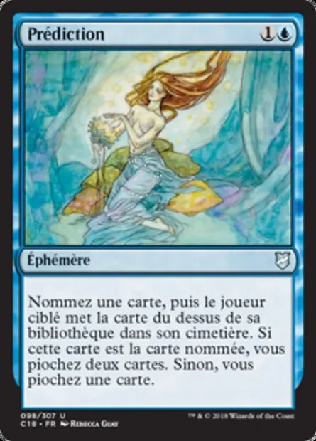 Prédiction, carte Magic C18 98 — extension Commander 2018