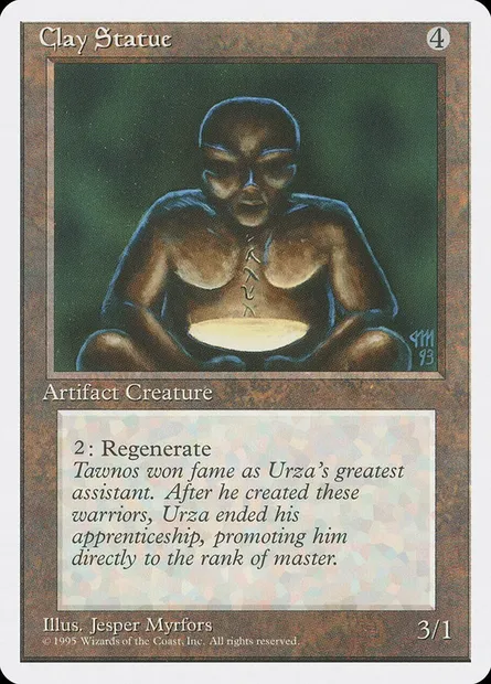 Statue d'argile, carte Magic 4ED 305 — extension Quatrième Edition