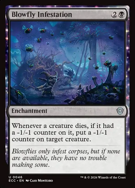 Blowfly Infestation, Magic card ECC 46 — Lorwyn Eclipsed Commander set