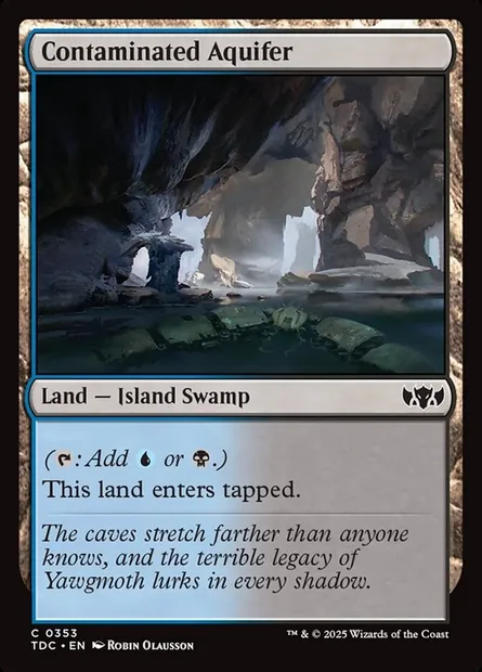 Contaminated Aquifer, Magic card TDC 353 — Tarkir: Dragonstorm Commander set