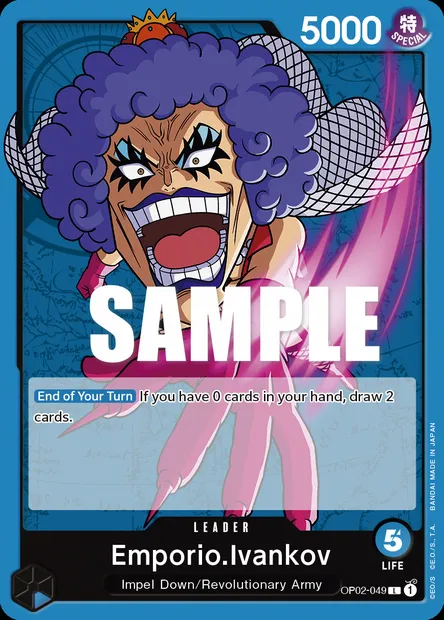 Emporio.Ivankov, One Piece card OP02-049 — PARAMOUNT WAR set