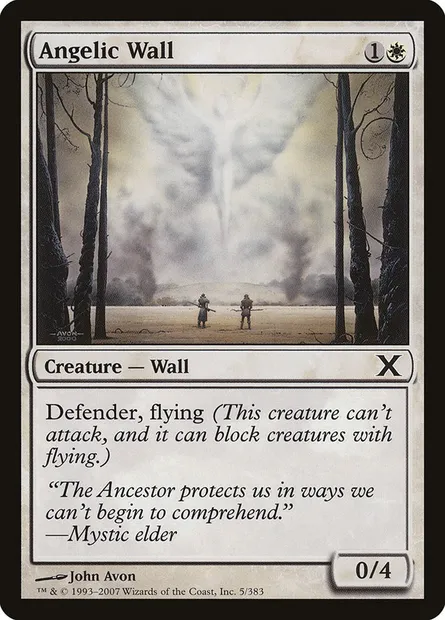 Angelic Wall, Magic card 10E 5 — Tenth Edition set