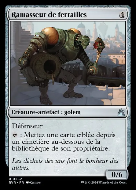 Ramasseur de ferrailles, carte Magic RVR 262 — extension Ravnica Remastered