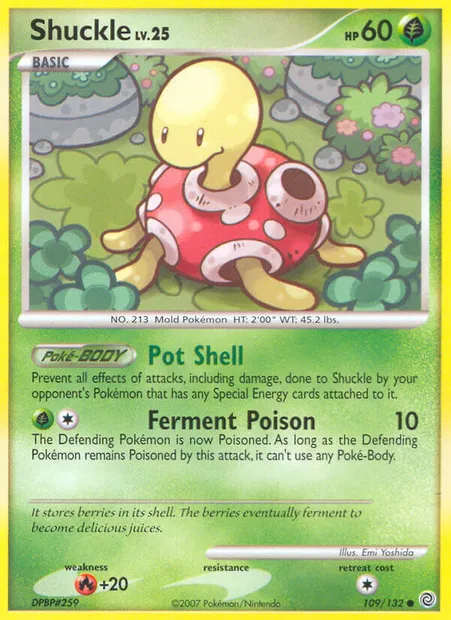 Shuckle, Pokémon card SW 109 — Secret Wonders set