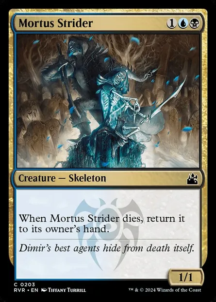 Mortus Strider, Magic card RVR 203 — Ravnica Remastered set