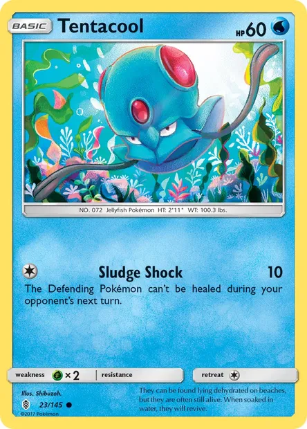 Tentacool, Pokémon card GRI 23 — Guardians Rising set