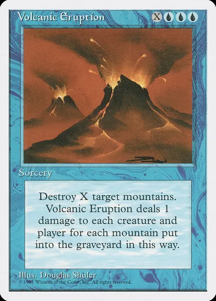 Volcanic Eruption, Magic card 4ED 112 — Fourth Edition set