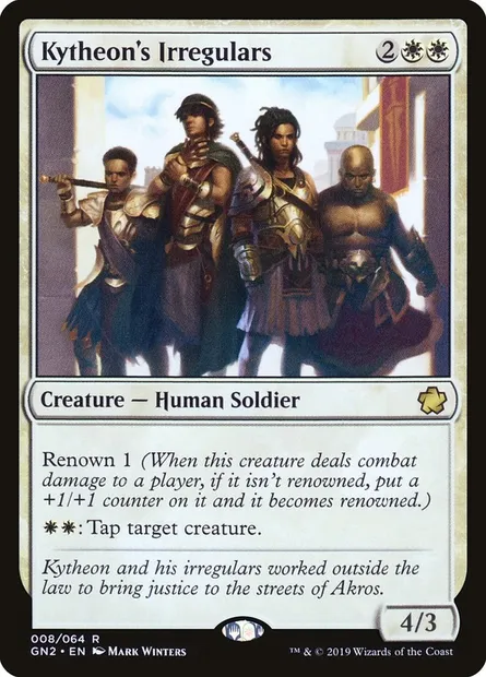 Kytheon's Irregulars, Magic card GN2 8 — Game Night 2019 set