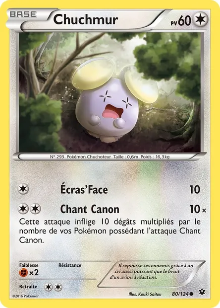 Chuchmur, carte Pokémon FCO 80 — extension Impact des Destins