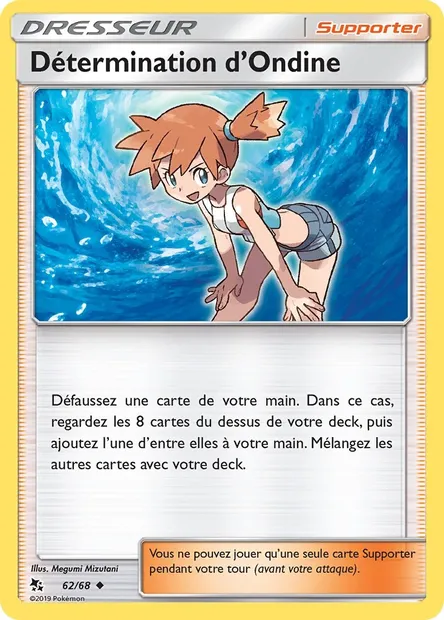 Détermination d’Ondine, carte Pokémon HIF 62 — extension Destinées Occultes