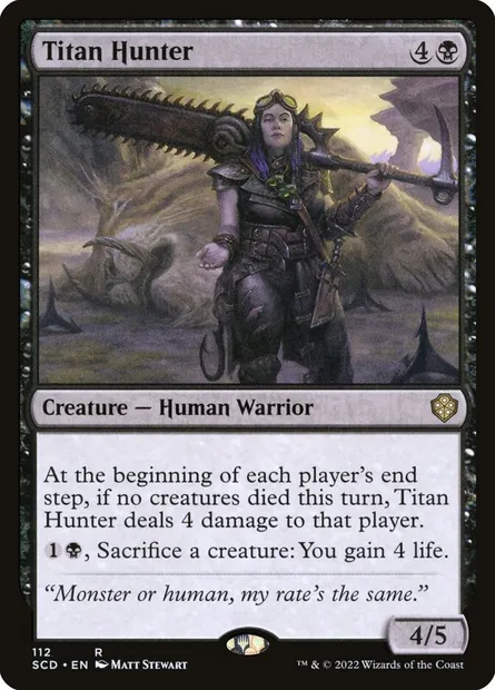 Titan Hunter, Magic card SCD 112 — Starter Commander Decks set