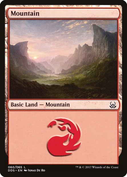 Montagne, carte Magic DDS 60 — extension Duel Decks: Mind vs. Might