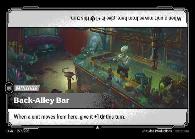 Back-Alley Bar, carte Riftbound OGN 277 — extension Origins