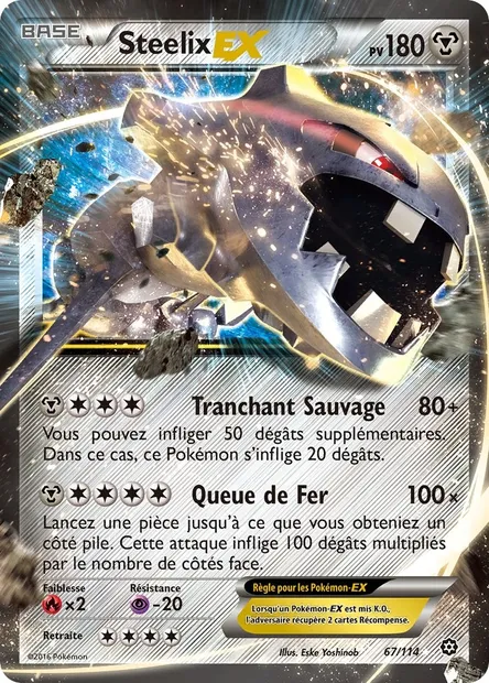 Steelix EX, carte Pokémon STS 67 — extension Offensive Vapeur