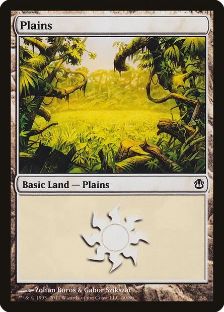 Plains, Magic card DDH 40 — Duel Decks: Ajani vs. Nicol Bolas set