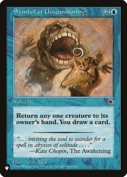 Symbole de desinvocation, carte Magic PLST POR-70 — extension The List