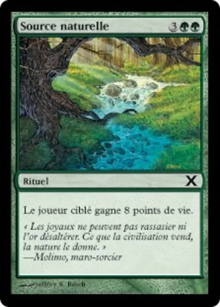 Source naturelle, carte Magic 10E 281 — extension Dixième édition