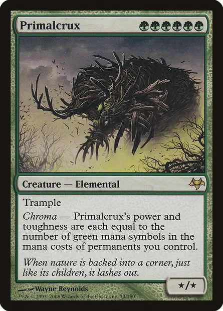 Primalcrux, Magic card EVE 73 — Eventide set