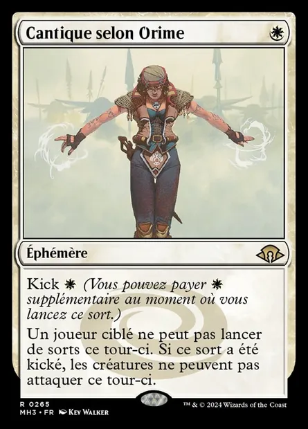 Cantique selon Orime, carte Magic MH3 265 — extension Modern Horizons 3