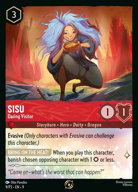 Sisu - Daring Visitor, Disney Lorcana card P3-009 — P3 set