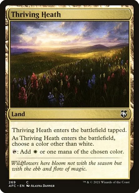 Thriving Heath, Magic card AFC 269 — Forgotten Realms Commander set
