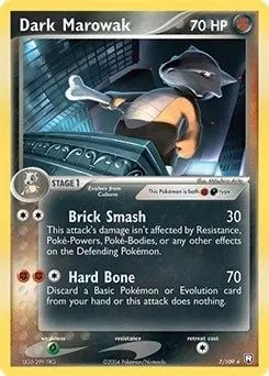 Dark Marowak, carte Pokémon TDX 007-3 — extension Theme Deck & Blisters Exclusives