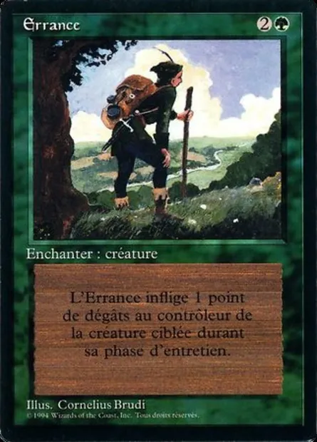 Wanderlust, Magic card FBB 227 — Foreign Black Border set