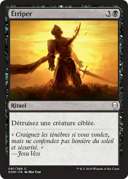 Étriper, carte Magic DOM 91 — extension Dominaria