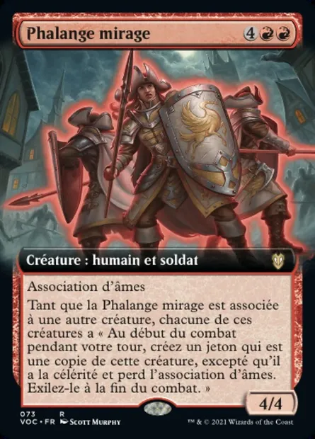 Phalange mirage, carte Magic VOC 73 — extension Crimson Vow Commander