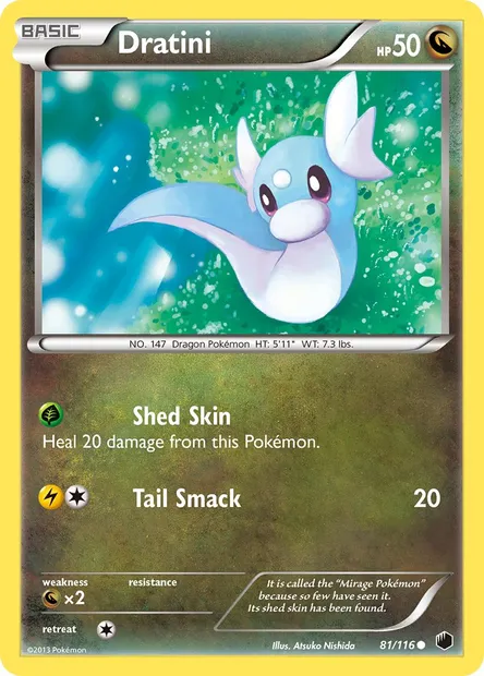 Dratini, Pokémon card PLF 81 — Plasma Freeze set