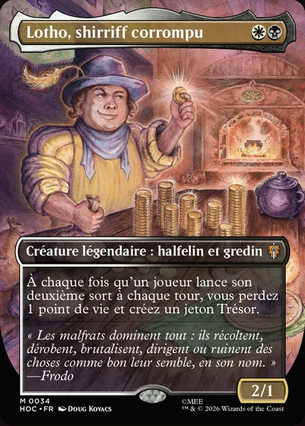 Lotho, shirriff corrompu, carte Magic HOC 34 — extension The Hobbit Eternal
