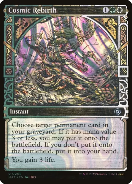 Renaissance cosmique, carte Magic MAT 208 — extension L'invasion des machines : le jour d'après