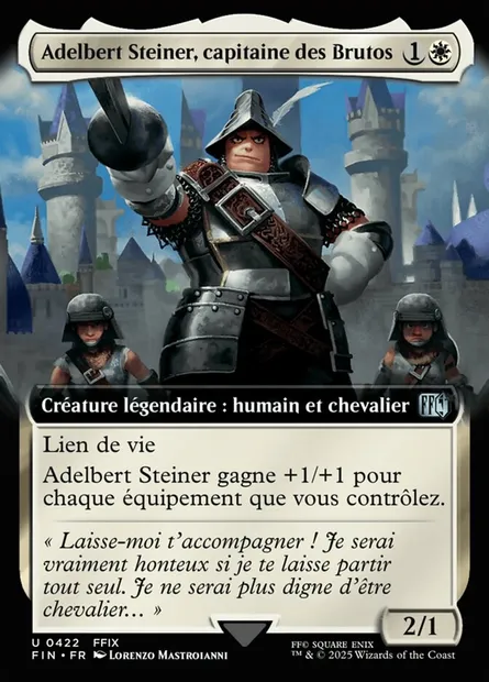 Adelbert Steiner, capitaine des Brutos, carte Magic FIN 422 — extension Final Fantasy