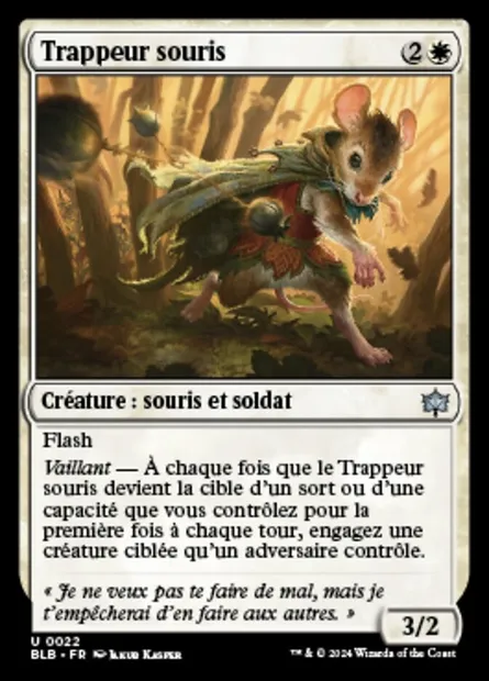 Trappeur souris, carte Magic BLB 22 — extension Bloomburrow