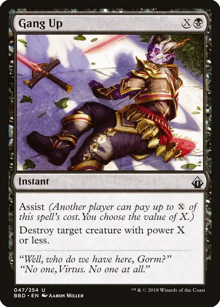 Gang Up, Magic card BBD 47 — Battlebond set