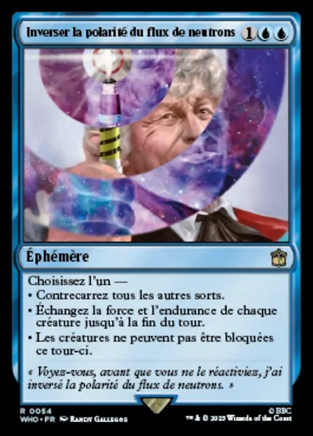 Inverser la polarité du flux de neutrons, carte Magic WHO 54 — extension Doctor Who