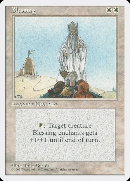 Blessing, Magic card 4ED 9 — Fourth Edition set