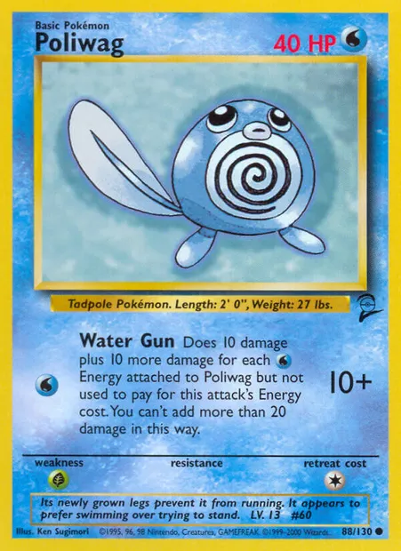 Ptitard, carte Pokémon B2 88 — extension Base Set 2