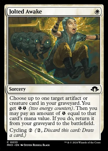 Jolted Awake, Magic card MH3 33 — Modern Horizons 3 set