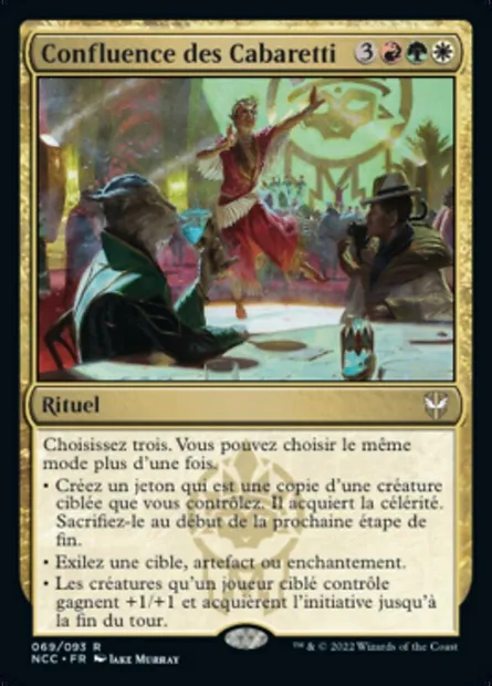 Confluence des Cabaretti, carte Magic NCC 69 — extension New Capenna Commander