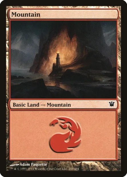 Mountain, Magic card ISD 260 — Innistrad set