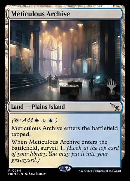Archives méticuleuses, carte Magic PMKM 264p — extension Murders at Karlov Manor Promos
