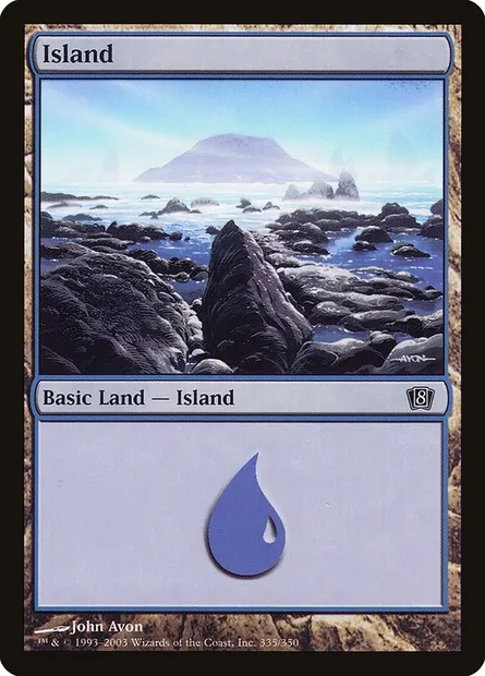 Île, carte Magic 8ED 335★ — extension Huitième Edition