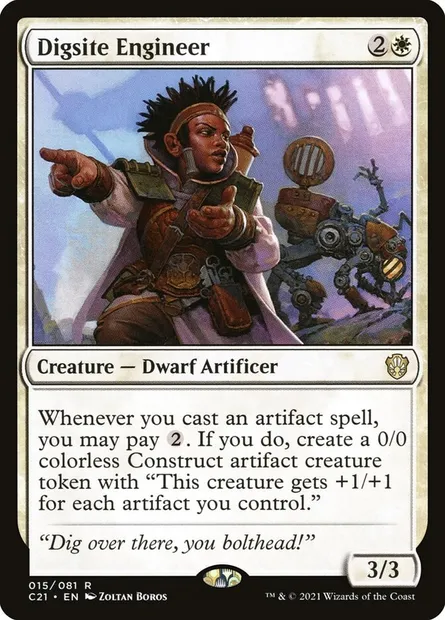 Digsite Engineer, Magic card C21 15 — Commander 2021 set