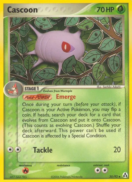 Cascoon, Pokémon card LM 30 — Legend Maker set
