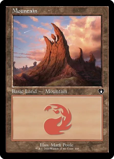 Mountain, Magic card CMM 448 — Commander Masters set