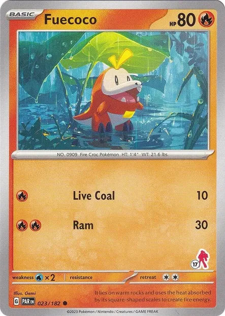 Chochodile, carte Pokémon BA24 023-17 — extension Battle Academy 2024