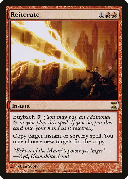 Reiterate, Magic card TSP 175 — Time Spiral set