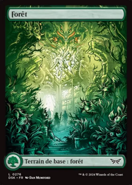 Forêt, carte Magic DSK 276 — extension Duskmourn: House of Horror